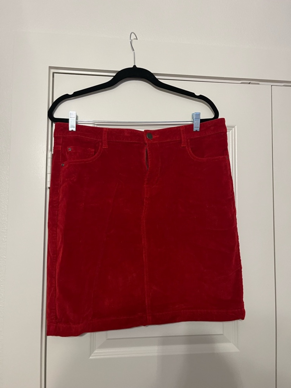 long tall sally Red Corduroy Mini Skirt